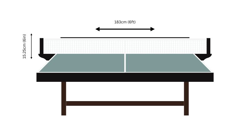 Table tennis table size 2